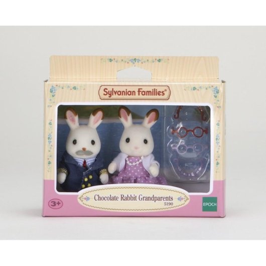 Sylvanian Families Großeltern Schokoladenhase Figuren Set mit Zubehör