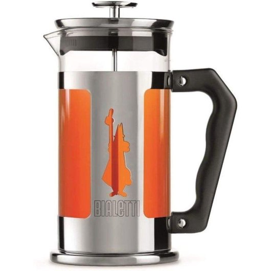 Cafetière à piston Bialetti Preziosa 350 ml acier inoxydable et verre borosilicate