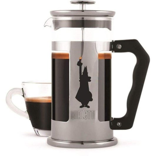 Cafetière à piston Bialetti Preziosa 350 ml acier inoxydable et verre borosilicate