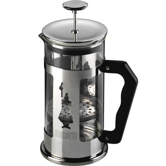 Cafetière à piston Bialetti Preziosa 350 ml acier inoxydable et verre borosilicate