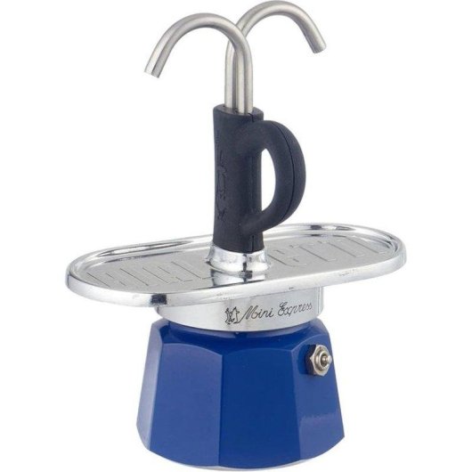 Cafetera italiana Bialetti Mini Express Kandinsky 2 tazas 90 ml con set de tazas
