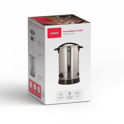 Cafetera Percoladora Livoo DOM397 6,8 L 950 W Control Temperatura