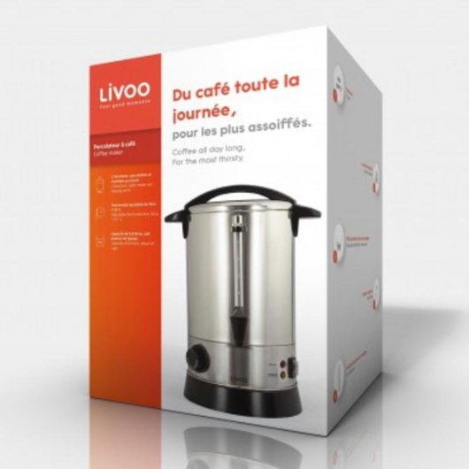 Cafetera Percoladora Livoo DOM397 6,8 L 950 W Control Temperatura