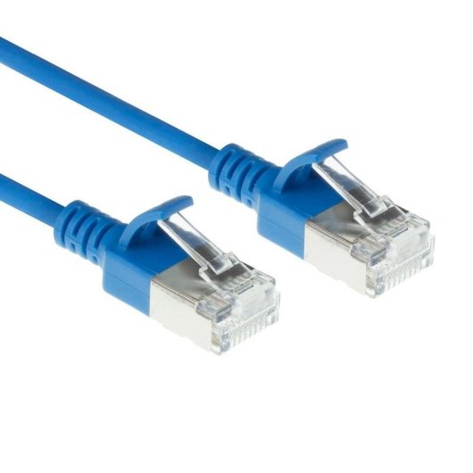 Cavo di rete ACT CAT6A Slimline S/FTP LSZH 3 m Blu