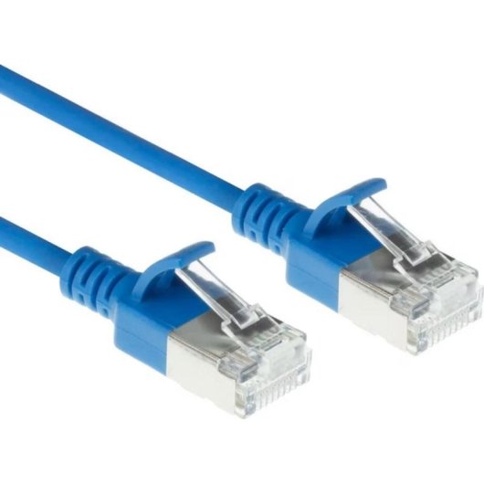 Cavo di rete ACT CAT6A Slimline S/FTP LSZH 3 m Blu