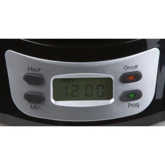 Cafetera de goteo Domo DO709K 1 L 1000 W con temporizador LCD 24 H