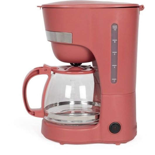 Cafetera de goteo Livoo DOD200RC 1,25 L 12 tazas 750 W rojo chili sistema antigoteo