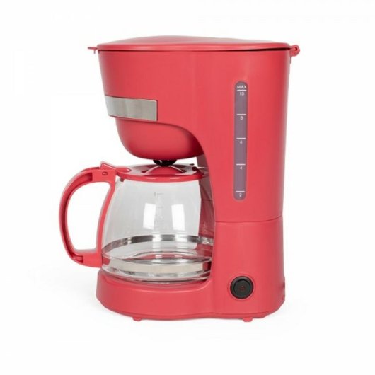Cafetera de goteo Livoo DOD200RC 1,25 L 12 tazas 750 W rojo chili sistema antigoteo