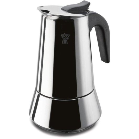 Caffettiera italiana Pezzetti Steelexpress acciaio inox 10 tazze induzione