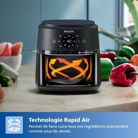 Friteuse sans Huile Philips 2000 Series NA210/00 3,2L 1300W avec Écran Tactile