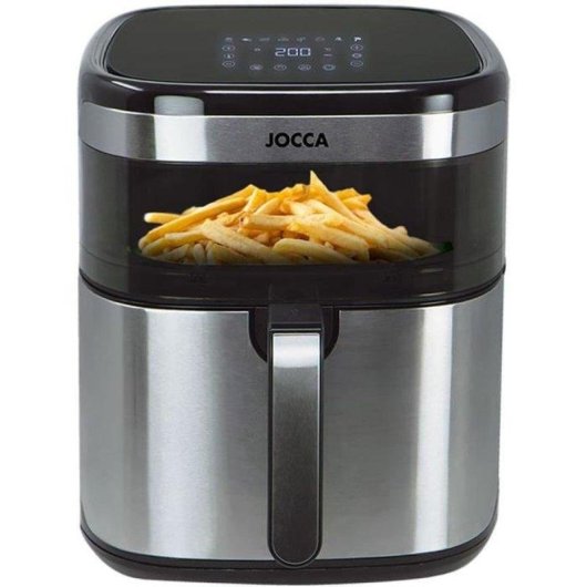 Freidora de Aire Jocca 2385 10L 1700W con Pantalla Táctil y 8 Programas