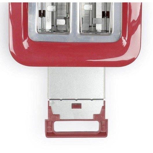 Tostapane Livoo DOD162RC 2 Fette 750W 7 Livelli Rosso