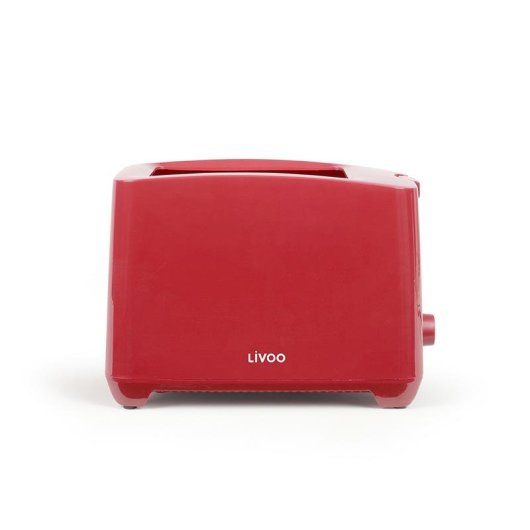 Tostapane Livoo DOD162RC 2 Fette 750W 7 Livelli Rosso