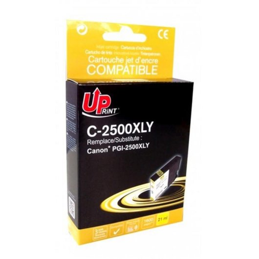 Cartouche d'encre UPrint CJ2500XLYUP Jaune 21 ml Canon MAXIFY