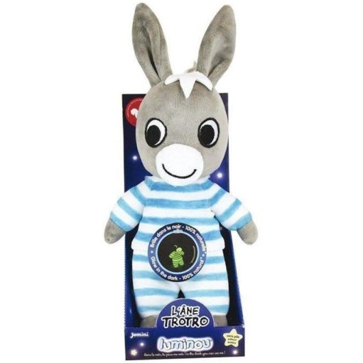 Peluche Jemini Luminou Trotro Fotoluminescente 25 cm (senza pile)