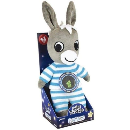 Peluche Jemini Luminou Trotro Fotoluminescente 25 cm (senza pile)