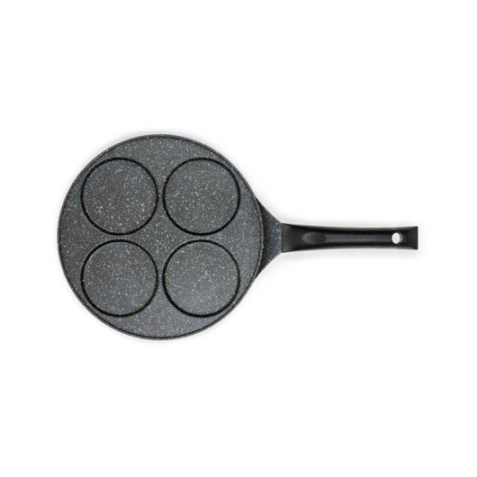 Frigideira Panquecas Livoo MEP148 26 cm Antiaderente 4 Moldes Alumínio Forjado Indução