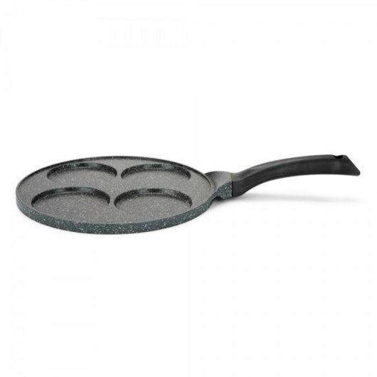 Frigideira Panquecas Livoo MEP148 26 cm Antiaderente 4 Moldes Alumínio Forjado Indução