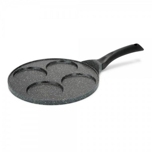 Frigideira Panquecas Livoo MEP148 26 cm Antiaderente 4 Moldes Alumínio Forjado Indução
