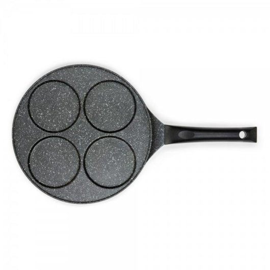 Frigideira Panquecas Livoo MEP148 26 cm Antiaderente 4 Moldes Alumínio Forjado Indução