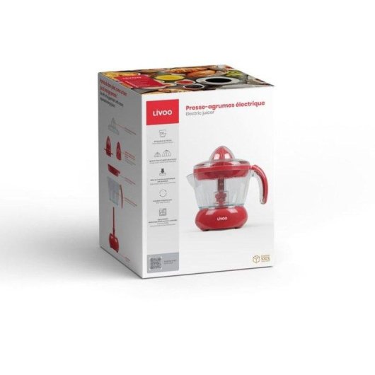 Spremiagrumi elettrico Livoo DOD131RC 25W 700ml Doppio Senso Rosso