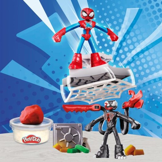 Kit Criativo Play-Doh Marvel Iron Man Armor Maker 227g 3 Moldes