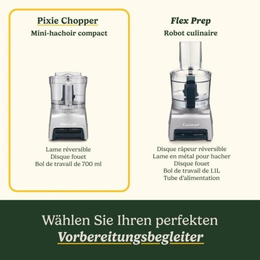 Cuisinart Pixie Chopper CCH32E Mini Food-Processor 250 W 0,7 L Grau