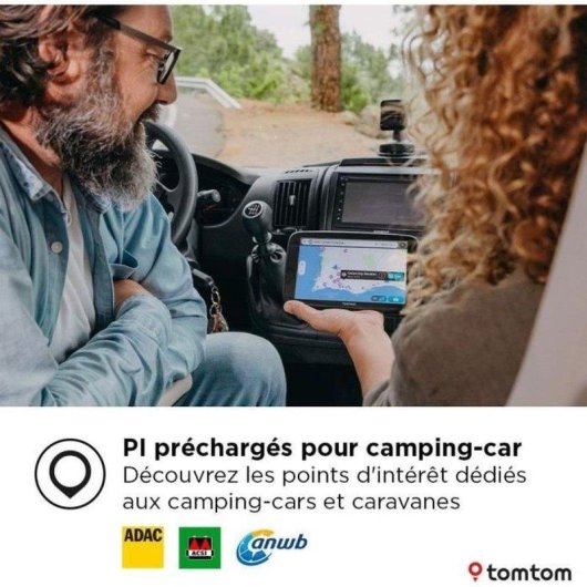 GPS TomTom GO Camper Max 7 (2ª Gen) 7" Pantalla Táctil 32 GB
