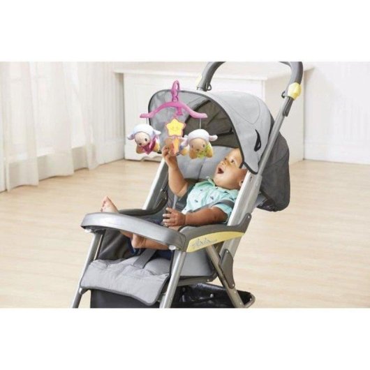 VTech Lumi 3-in-1 Musikbett mobile mit Sternenprojektor und abnehmbarem Nachtlicht Rosa