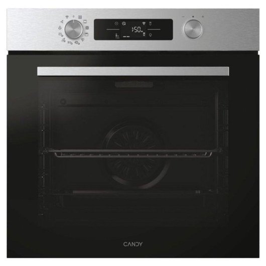 Einbaubackofen Candy CA6 N5B3LYTX Pyrolyse Hydrolyse Dampf 78L A++ WiFi Edelstahl