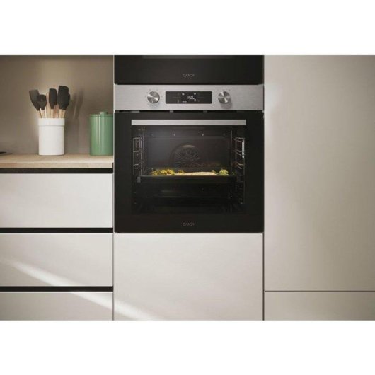 Einbaubackofen Candy CA6 N5B3LYTX Pyrolyse Hydrolyse Dampf 78L A++ WiFi Edelstahl