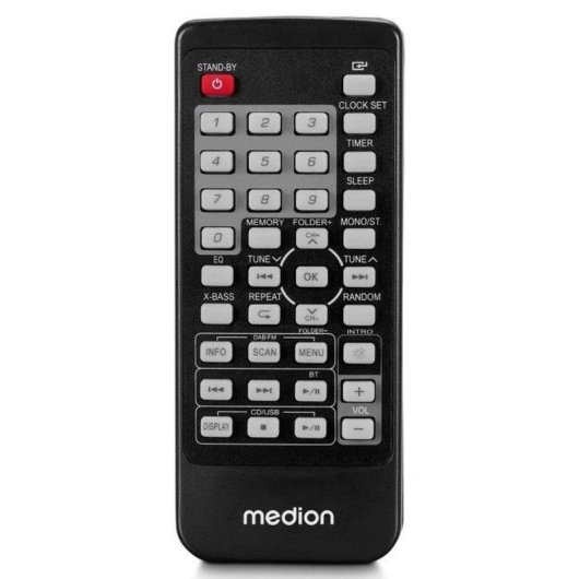 Micro Chaîne Medion Life E64088 10W RMS Bluetooth 5.3 CD DAB+/FM Graves