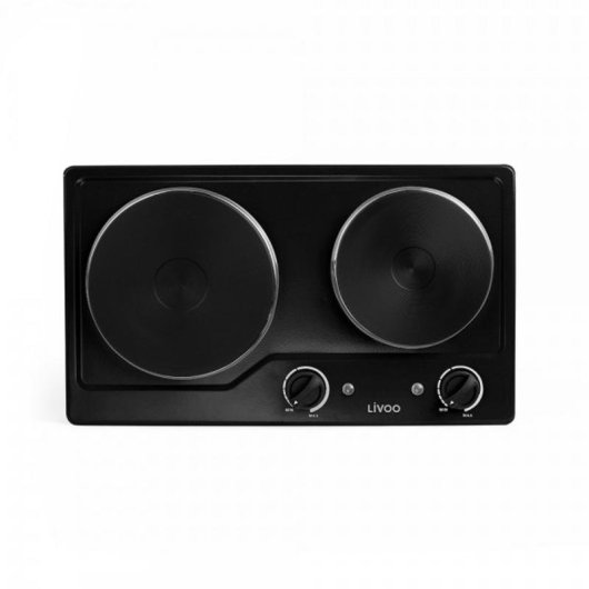 Plaque de cuisson Livoo DOC168N 2500W 2 zones 45cm Noir