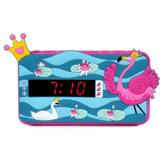 Reloj despertador Bigben Interactive R15 Princesa 3D LED Doble Alarma 3 Sonidos