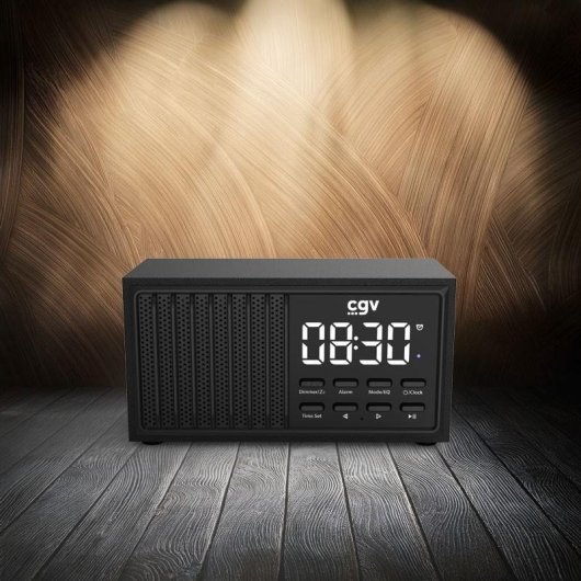 Tragebare Radio CGV BeBop FM Mini Bluetooth 5.3 Schwarz