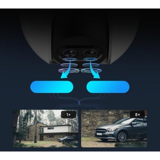 Caméra de surveillance EZVIZ CS-C8PF 2MP Vision Nocturne Intérieure et Extérieure IA Audio Bidirectionnel