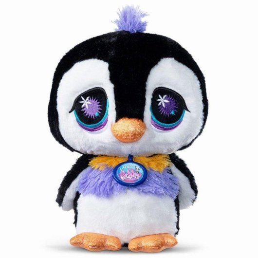 Peluche Pinguino Deluxe Bandai Littlest Pet Shop Multicolore 25 Cm