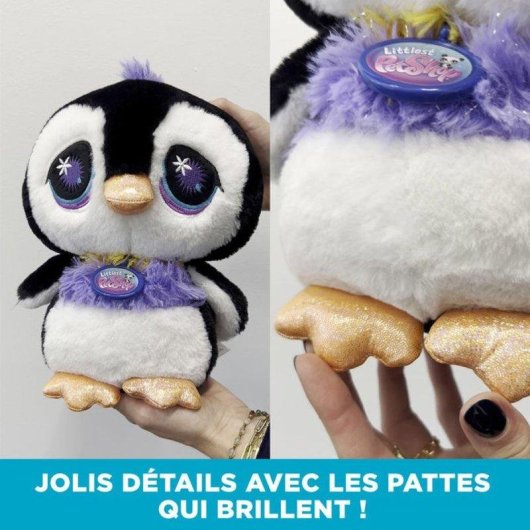 Peluche Pinguino Deluxe Bandai Littlest Pet Shop Multicolore 25 Cm