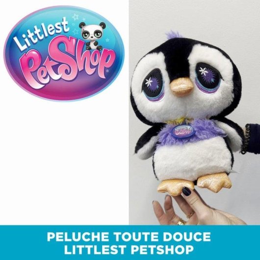 Peluche Pinguino Deluxe Bandai Littlest Pet Shop Multicolore 25 Cm
