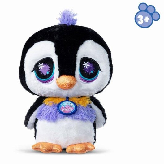 Peluche Pinguino Deluxe Bandai Littlest Pet Shop Multicolore 25 Cm