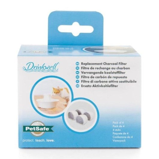 Filtro de carbón recambio PetSafe Drinkwell Pack 4 Avalon y Pagoda