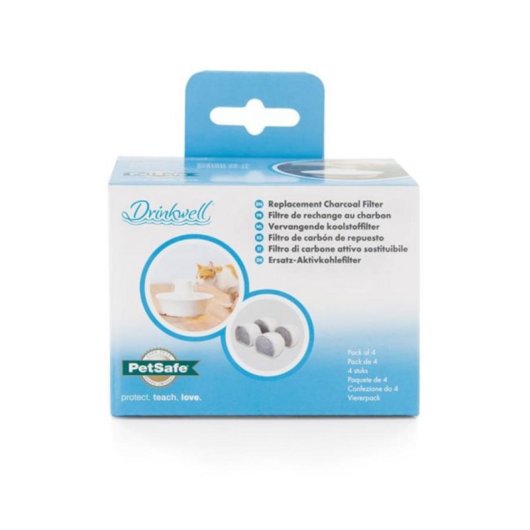 Filtro de carbón recambio PetSafe Drinkwell Pack 4 Avalon y Pagoda