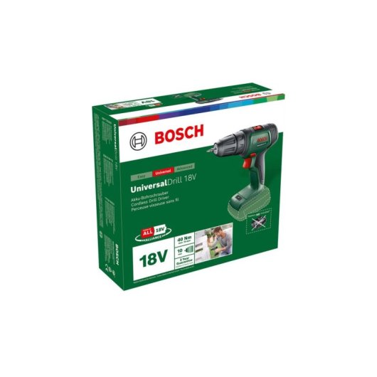 Akkubohrschrauber Bosch UniversalDrill 18V 2 Gänge 40 Nm