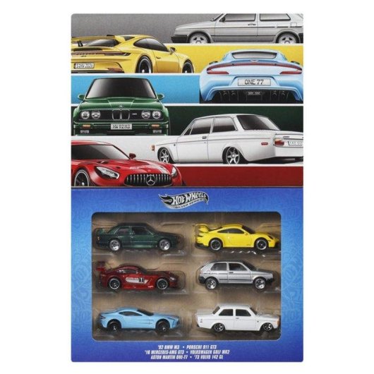Juego de vehículos Hot Wheels Euro Style Multipack 1:64 (6 coches)