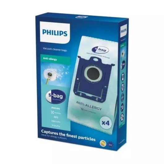 Staubbeutel Philips s-bag 4 Stück 3 L synthetisch