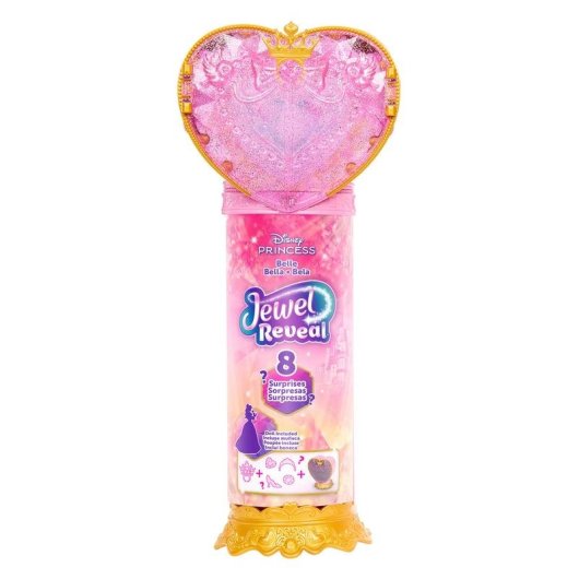 Bambole Disney Princess Jewel Reveal Belle con Scettro e Accessori