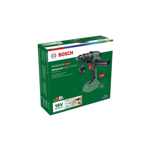 Bosch Akku-Schlagbohrmaschine AdvancedImpact 18V-80 QuickSnap 82 Nm 13 mm