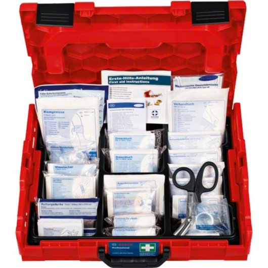 Botiquín Primeros Auxilios Bosch Professional L-BOXX 102 Industrial DIN 13157