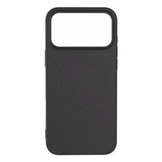 Funda para móvil BigBen COVSILIMAGIP17PB silicona negra soft-touch MagSafe para iPhone 17 Pro