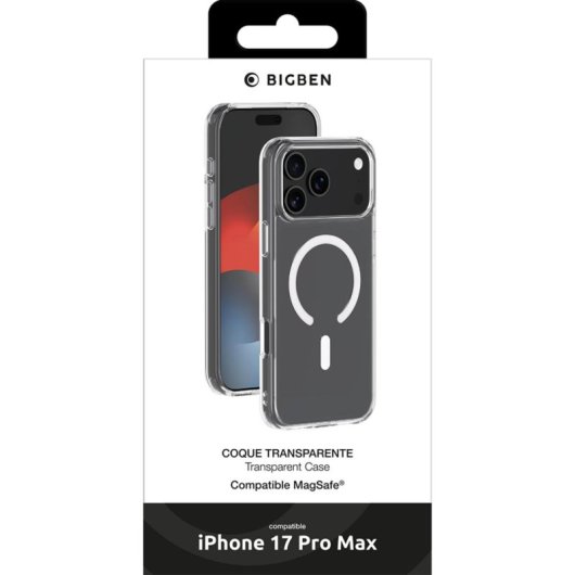 Custodia BigBen COVMAGIP17PM Ibrida TPU+PC Trasparente Antishock per iPhone 17 Pro Max